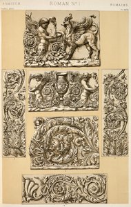 Roomalainen ornamentti Ch VI:sta, levy XXVI kirjasta "Koriste kielioppi", 1868
